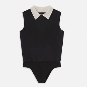 Frame The City Bodysuit with Removable White Collar